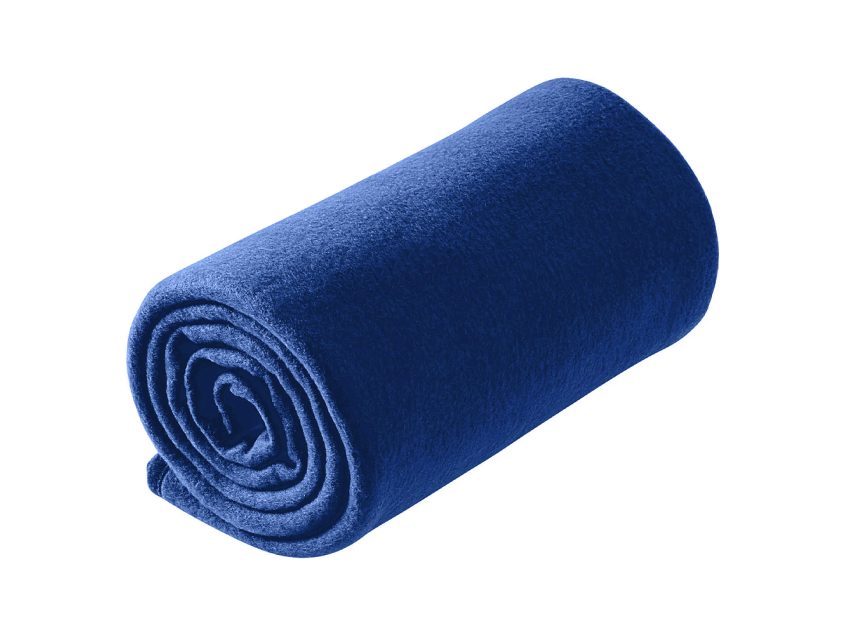 Плед дорожный флисовый Comfort Travel Blanket Warm, синий, размер 152*127 см