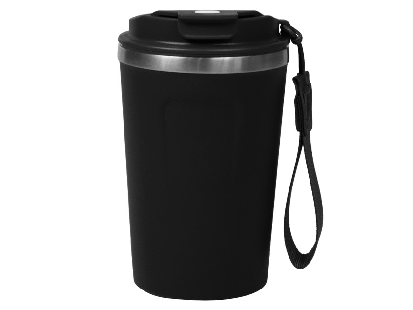Термокружка Zencup вакуумная, стальная, 380 мл, черная