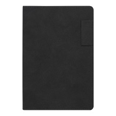 Ежедневник Flexy Tenero Suede A5, черный, недатированный, в гибкой обложке с петлей для ручки