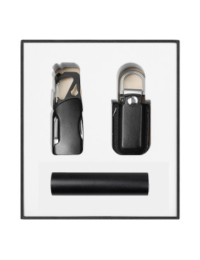 Набор подарочный Solution Superior Trio (флешка 32GB Palermo, фонарик Tools Spot, брелок-карабин Tools Module)