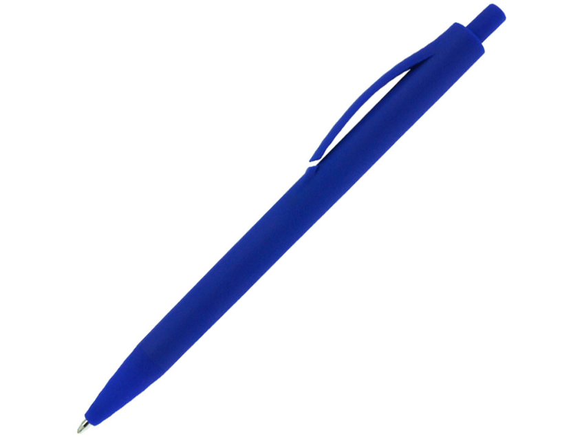 Ручка шариковая Хит, пластиковая, софт-тач, синяя, pantone 286 С
