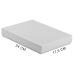 Коробка подарочная, размер 24*17,5*3 см, Solution Superior Linen, черная, бежевый ложемент под индивидуальную вырубку