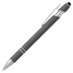 Ручка шариковая, Star Soft Touch Shiny Silver Requis, темно-серая