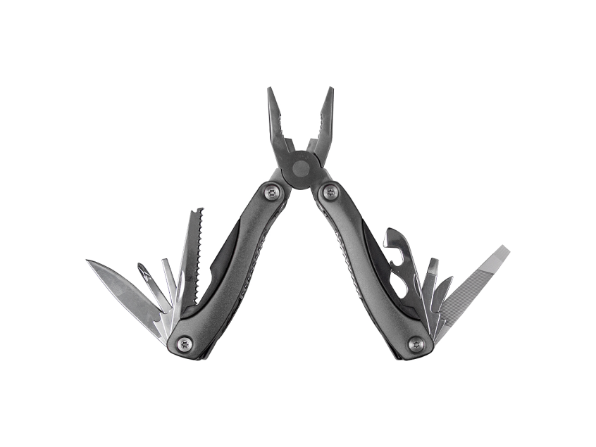 Мультитул Tools Birmingham (мультиинструмент) 11 в 1 c чехлом, в подарочной коробке, серый