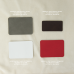 Шеврон Rectangle Cowhide размер 50*70 мм, белый, со скругленными углами