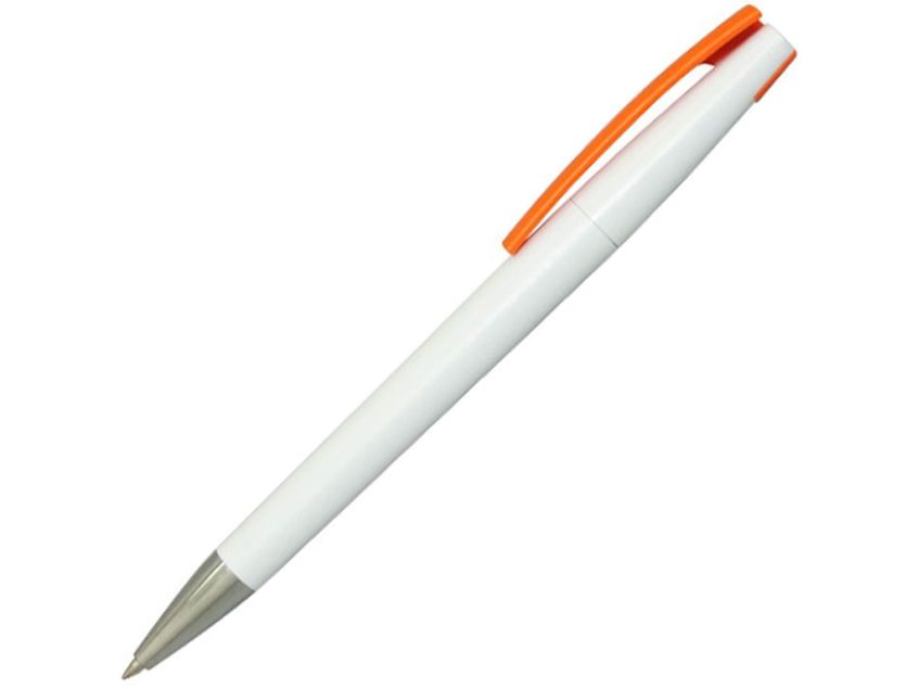 Ручка шариковая, пластиковая, белая/оранжевая, Z-PEN