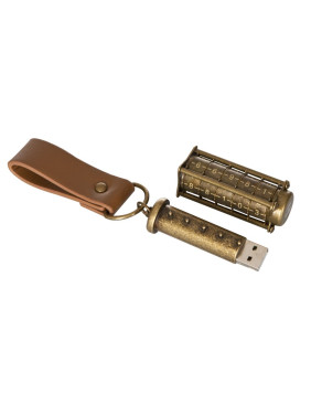 Флеш накопитель USB 2.0 Криптекс, металл, золотистый, 32 Gb