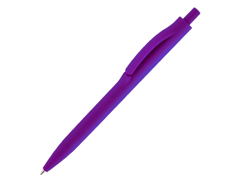 Ручка шариковая IGLA SOFT, пластиковая, софт-тач, фиолетовая
