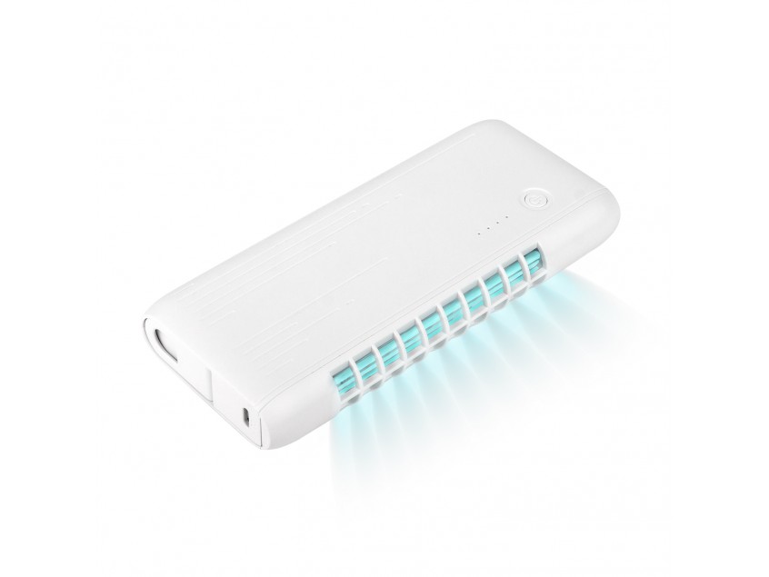 Внешний аккумулятор с встроенной УФ лампой Uno 6000 mAh, белый