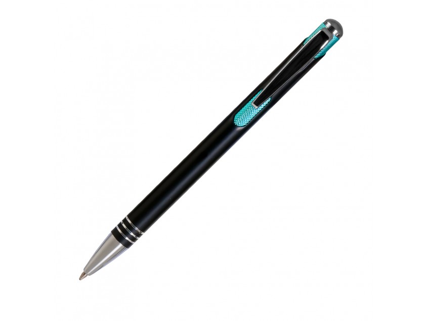 Шариковая ручка Bello, черная/аква