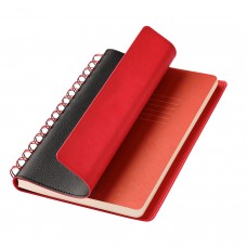 Подарочный набор Vista, черный/красный (ежедневник, ручка, аккумулятор)