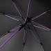 Зонт-трость Quantum, черный/фиолетовый