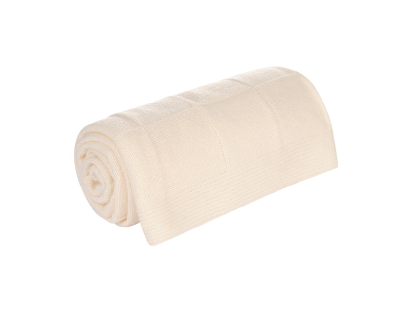 Плед Male вязаный, 160*90 см, бежевый (без  подарочной коробки)