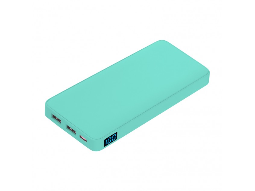 Внешний аккумулятор с подсветкой Ancor PD Plus 10000 mAh, бирюзовый