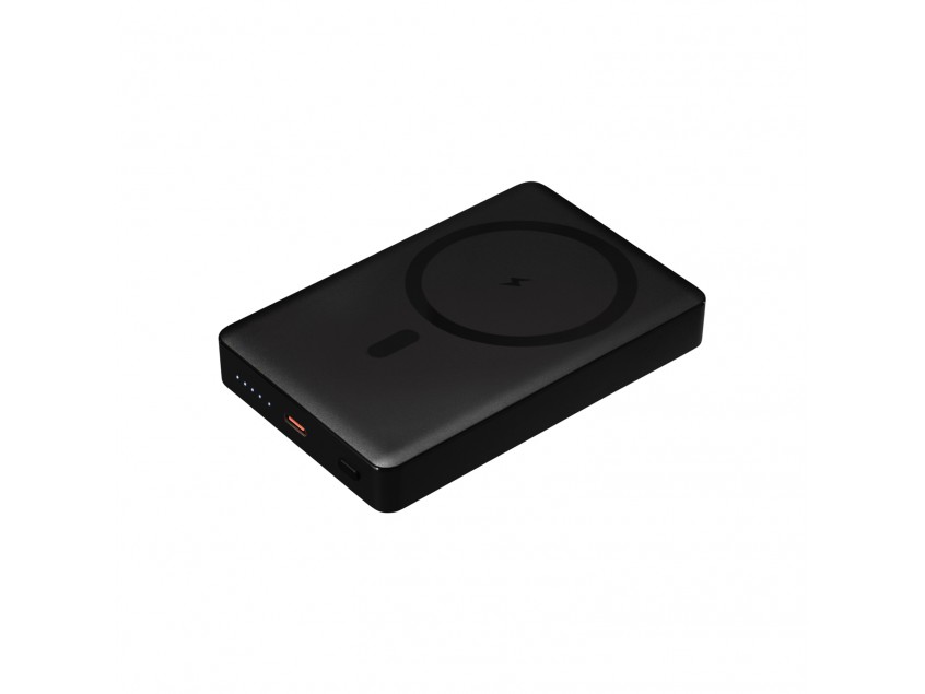 Внешний аккумулятор Atlantis PD Plus 10000mAh с функцией беспроводной зарядки 15W, черный