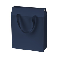 Подарочная коробка-пакет универсальная большая, синяя