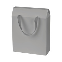 Подарочная коробка-пакет универсальная большая, серая