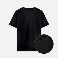 Футболка унисекс премиум AURA, 100% хлопок 200гр. черный, размер 3XL/4XL
