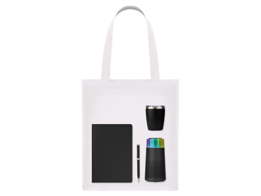 Подарочный набор Welcome Pack Galaxy, черный (термокружка, очиститель воздуха, ежедневник, ручка, шоппер)