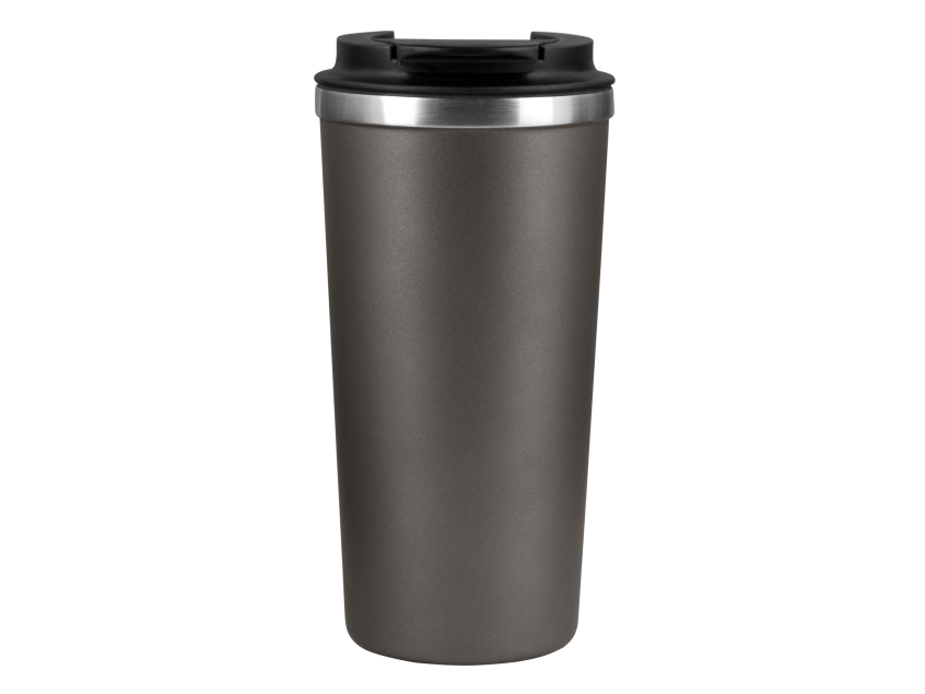 Термокружка вакуумная Palermo, серая, гладкая поверхность