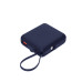 Внешний аккумулятор с подсветкой Ritter PD 10000mAh с функцией беспроводной зарядки 15W, синий