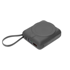 Внешний аккумулятор с подсветкой Ritter PD 10000mAh с функцией беспроводной зарядки 15W, серый Внешний аккумулятор с подсветкой Ritter PD 10000mAh с функцией беспроводной зарядки 15W, серый