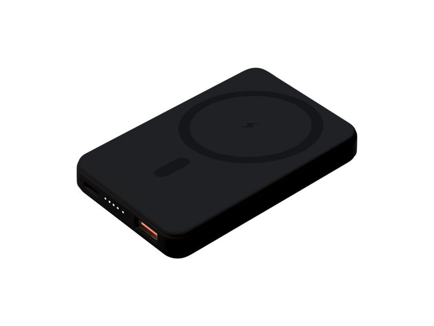 Внешний аккумулятор Largo PD 5000mAh с функцией беспроводной зарядки 15W, черный