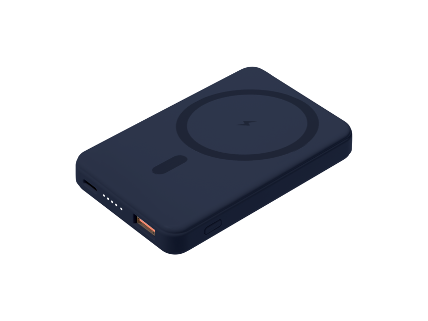 Внешний аккумулятор Largo PD 5000mAh с функцией беспроводной зарядки 15W, синий