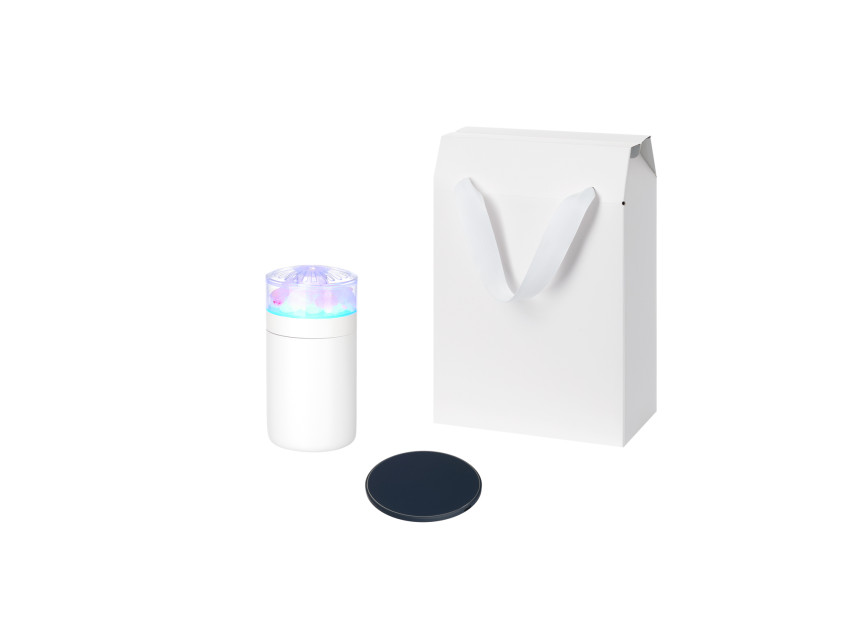 Подарочный набор Crystal, Auris, синий (увлажнитель воздуха, зарядное устройство)
