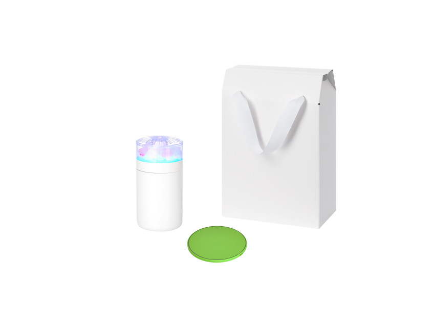 Подарочный набор Crystal, Auris, салатовый (увлажнитель воздуха, зарядное устройство)