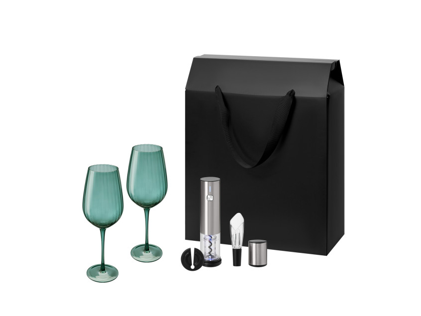 Подарочный набор Capri, Vintaro (2 бокала + набор для вина)