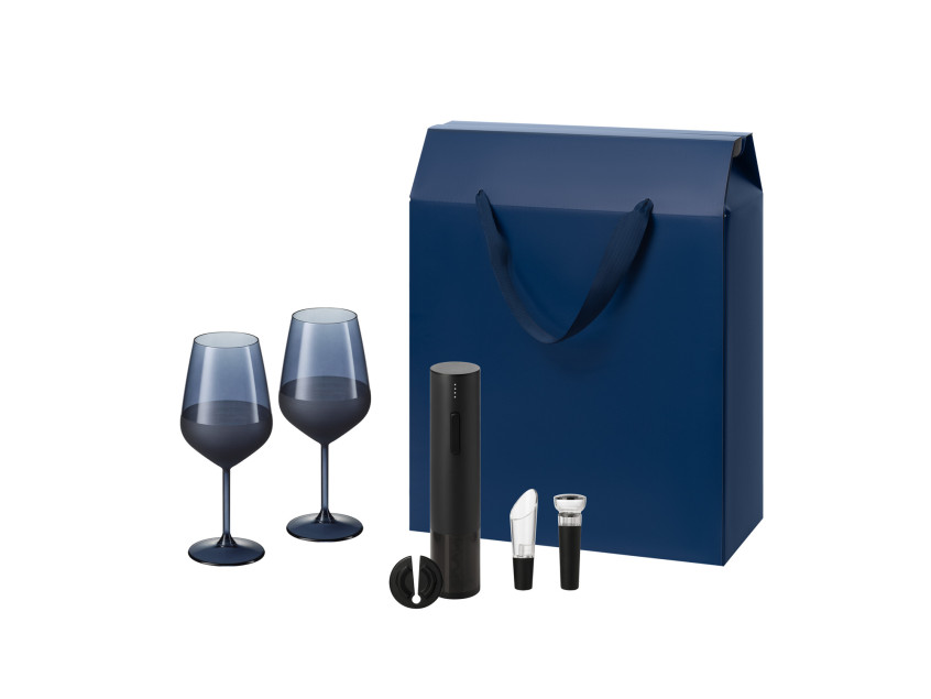Подарочный набор Sapphire, Sacramento (2 бокала + набор для вина)
