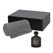 Подарочный набор Mizu, Fado , серый (диффузор, плед)