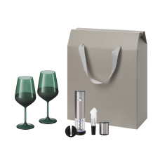 Подарочный набор Emerald, Vintaro (2 бокала + набор для вина)