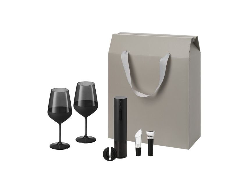Подарочный набор Black Edition, Sacramento (2 бокала + набор для вина)