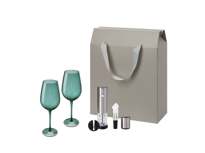 Подарочный набор Capri, Vintaro (2 бокала + набор для вина)