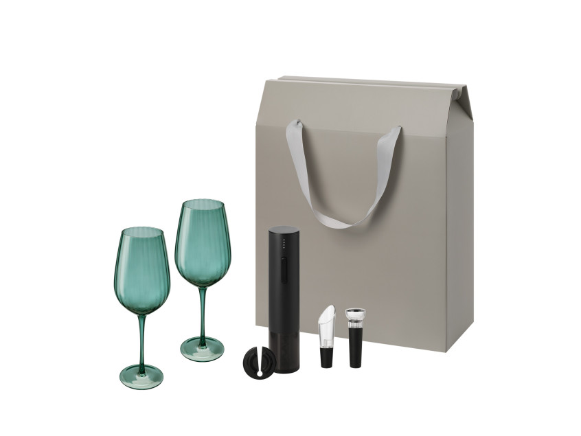 Подарочный набор Capri Sacramento (2 бокала + набор для вина)