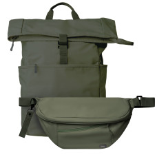 Подарочный набор Boston, зеленый (рюкзак, сумка cross body) Подарочный набор Boston, зеленый (рюкзак, сумка cross body)