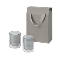 Подарочный набор 2 cтеклянных стакана Marlo в коробке-пакете Подарочный набор 2 cтеклянных стакана Marlo в коробке-пакете