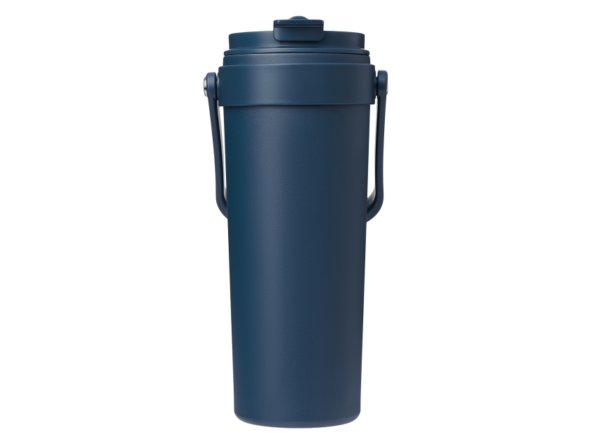 Термокружка вакуумная Solo, синяя