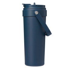 Термокружка вакуумная Solo, синяя