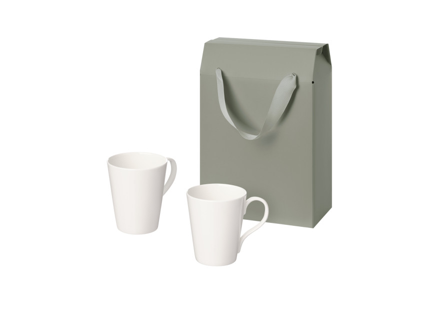 Подарочный набор Vesta в коробке-пакете (две фарфоровых кружки)