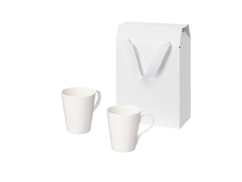 Подарочный набор Vesta в коробке-пакете (две фарфоровых кружки)
