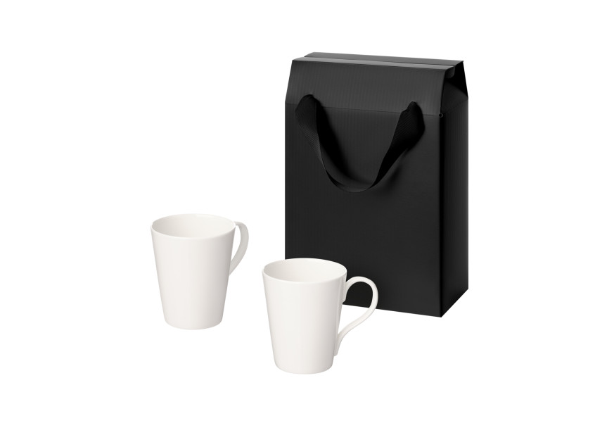 Подарочный набор Vesta в коробке-пакете (две фарфоровых кружки)