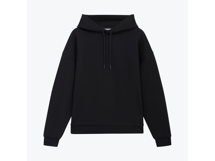 Худи релакс унисекс Баланс, с начесом, черный