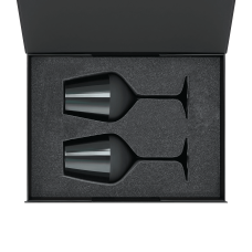 Подарочный набор 2 бокала для вина Эмеральд (Emerald) в черной коробке