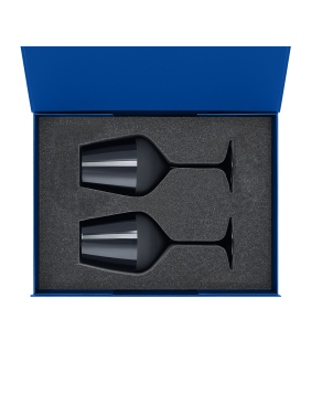 Подарочный набор 2 бокала для вина Сапфир (Sapphire) в синей коробке