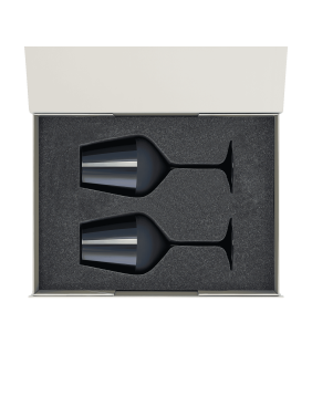 Подарочный набор 2 бокала для вина Сапфир (Sapphire) в серой коробке