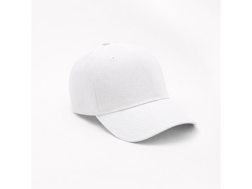 Бейсболка Аксис, 6 клиньев, белый