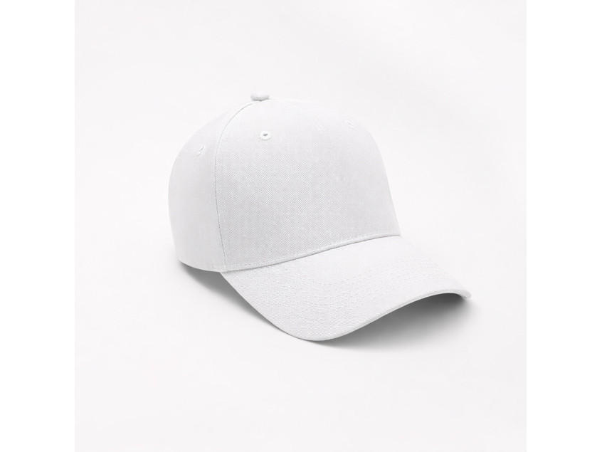 Бейсболка Фит, 5 клиньев, белый